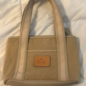 The Sak Women's Natural Double Handle Tote Bag Brown